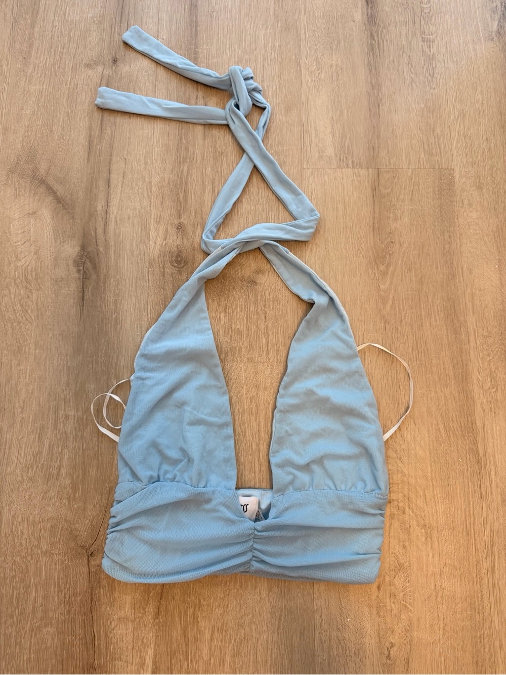 Princess Polly Light Blue Halter Top